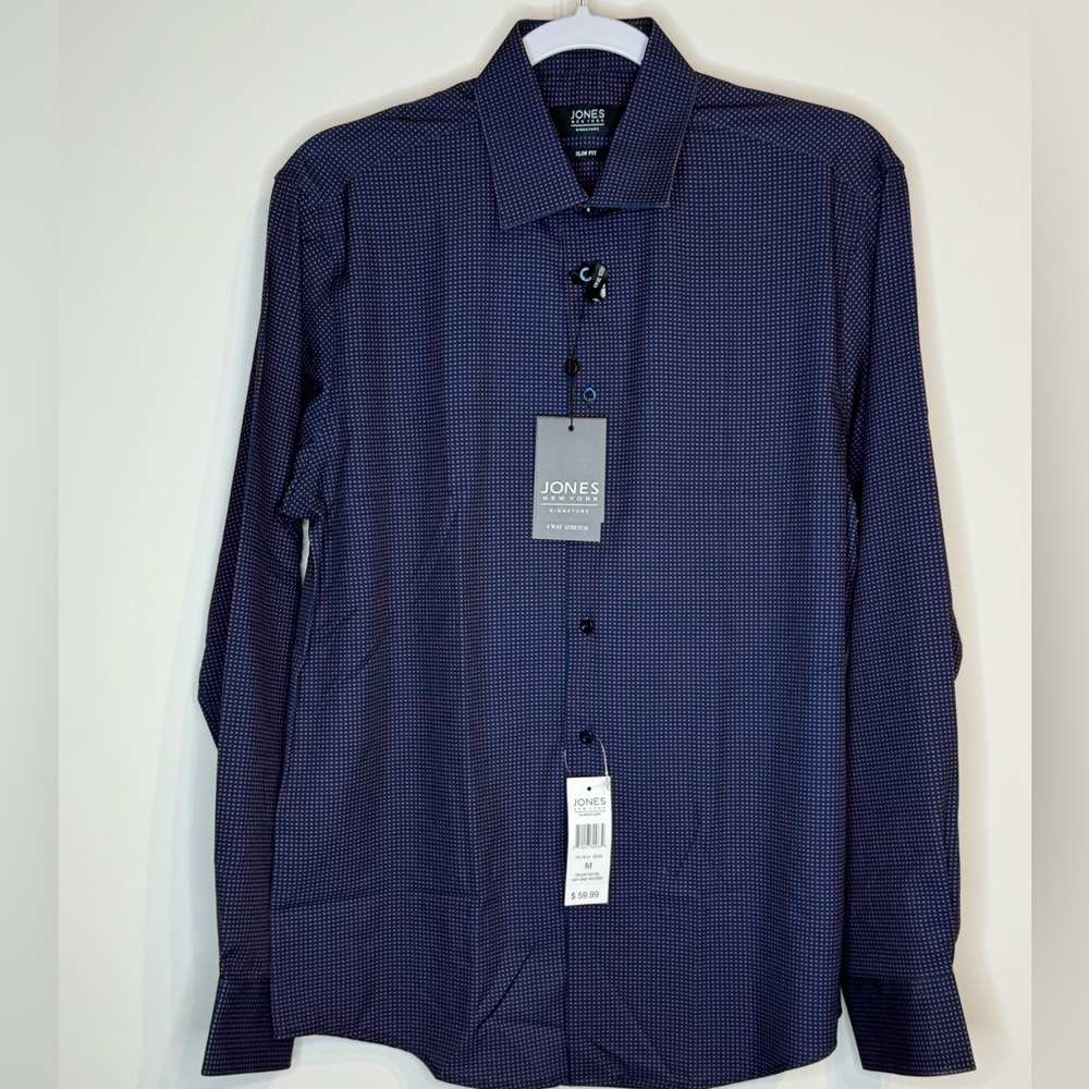 Jones new york signature slim fit mens button down shirt